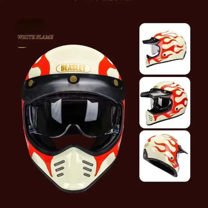 Casque de moto Vintage