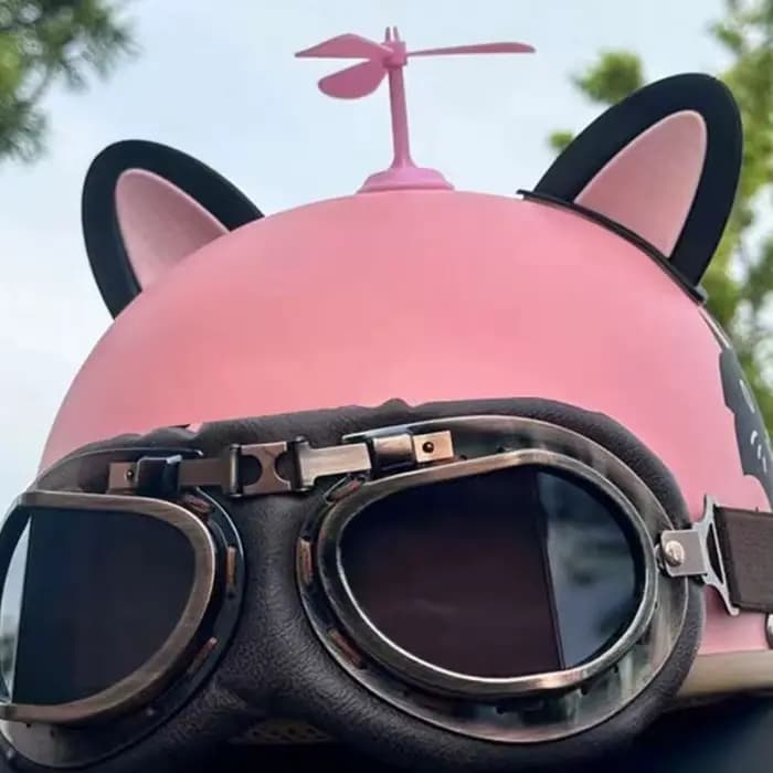 Décoration de voiture, décoration de casque d'oreille de chat mignon de vélo