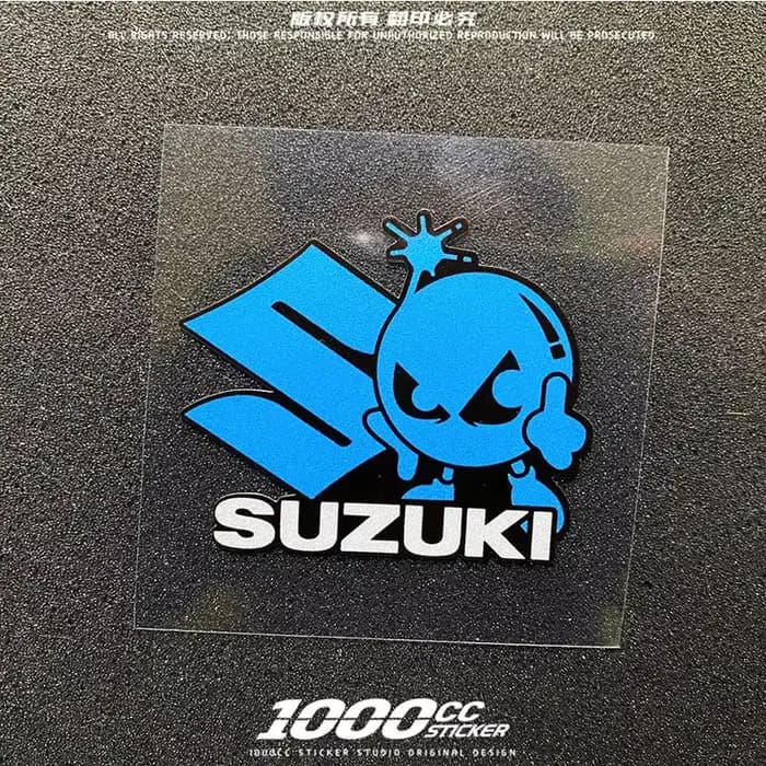 Autocollant décoratif personnalisé et amusant pour moto Suzuki