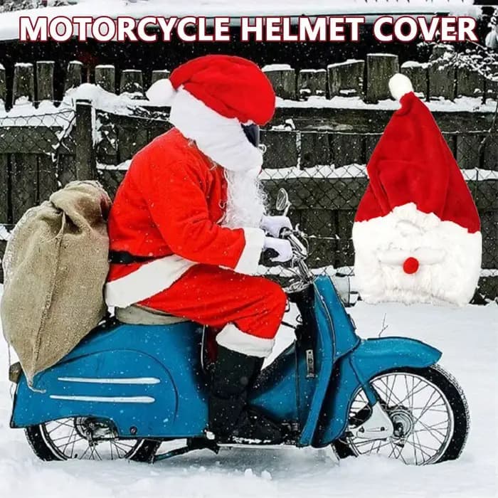 Housse de casque de moto de noël