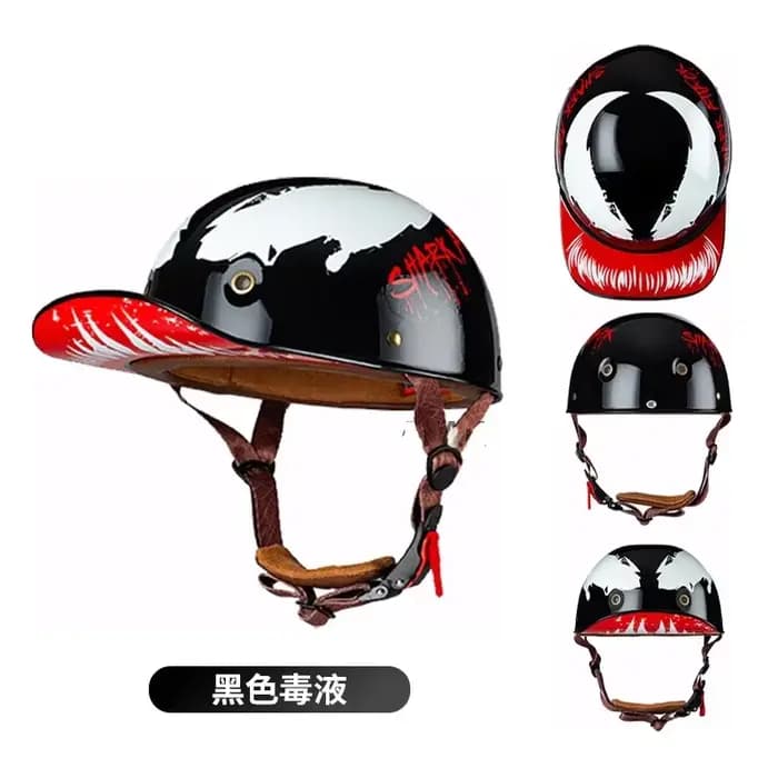 Casque de moto rétro pour homme et femme