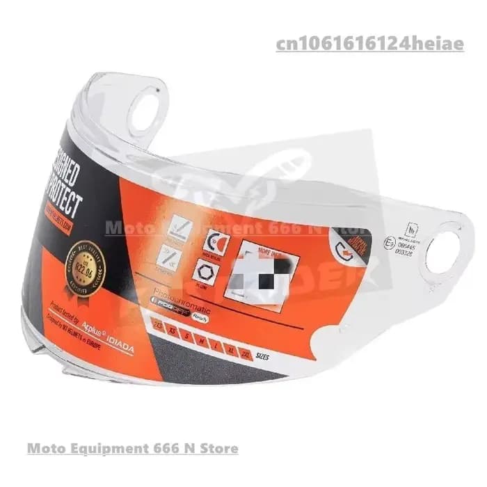 MT ATOM 2 SV lentille de casque Original HD Transparent MT-V-35 rabattable accessoires