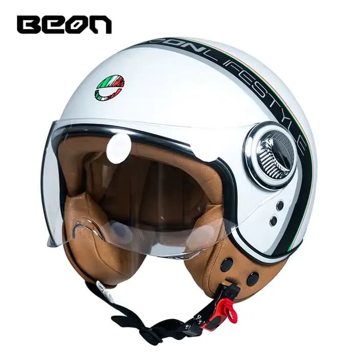 BEON Casque Moto Chopper Vintage
