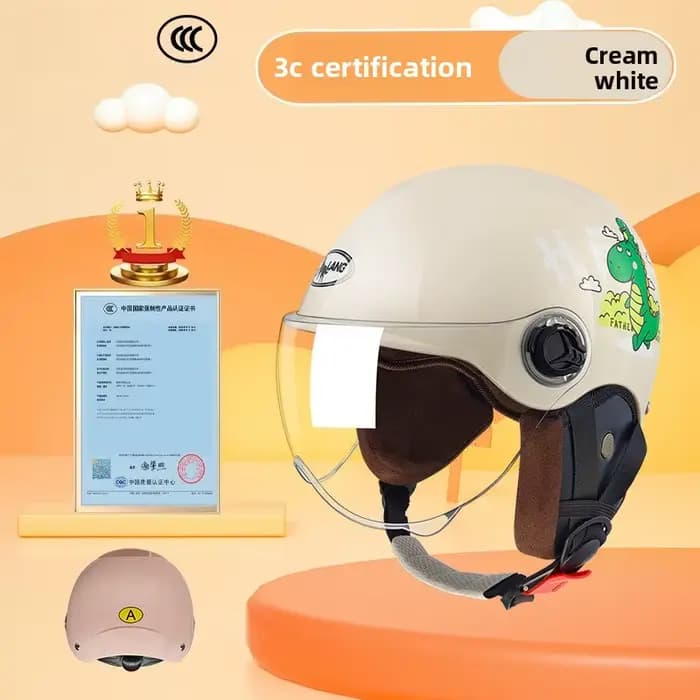 Casque de moto enfant 4-12 ans unisexe sécurité