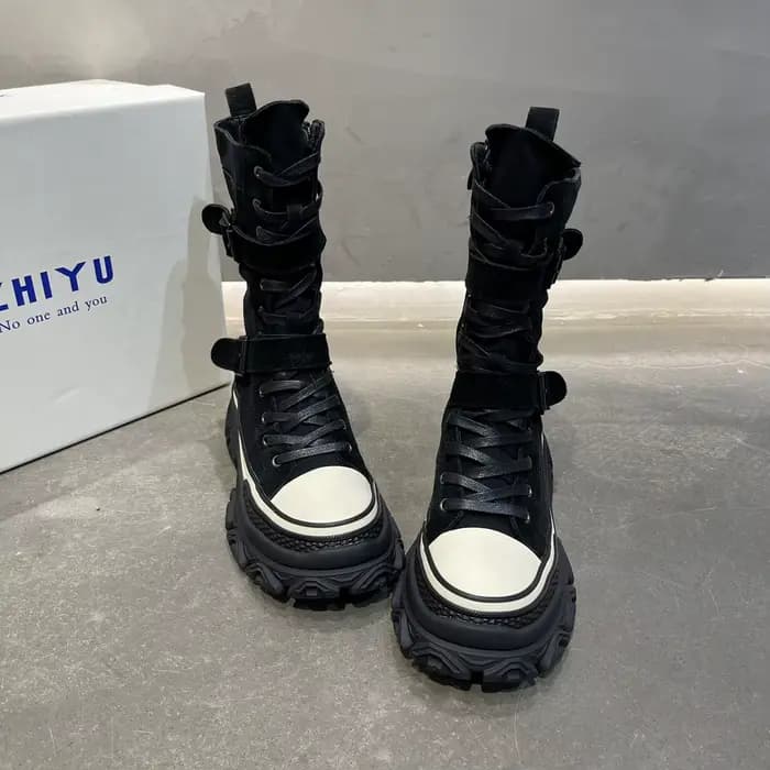 Bottes courtes en cuir nubuck pour femme