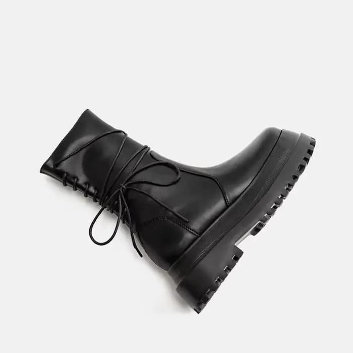 Chaussures de motard en cuir pour femmes