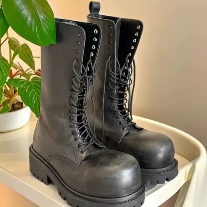 Bottes de moto à boucle pour femmes