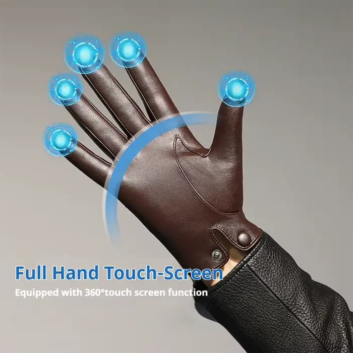Gants en cuir de mouton véritable pour hommes