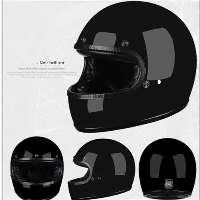 Casque De course De Moto intégral noir mat certifié DOT Motocross Kask Casco