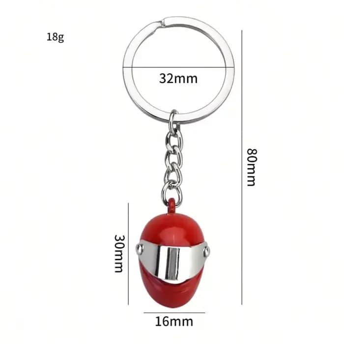 1 porte-clés personnalisé pour casque de moto