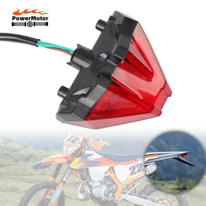 Feu arrière de moto pour Motocross