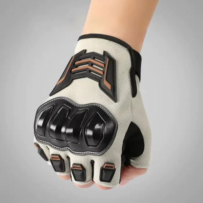 Gants de moto d'été à demi-doigts