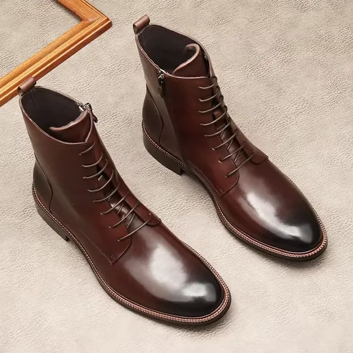 Bottes en cuir pour hommes