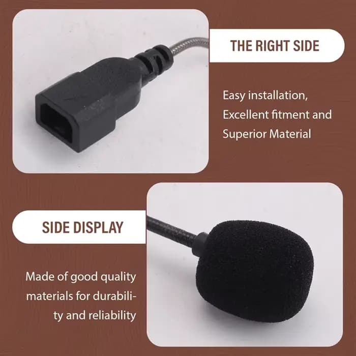 Fiable-pour Cardo PACKTALK Edge moto Bluetooth interphone Microphone cordon