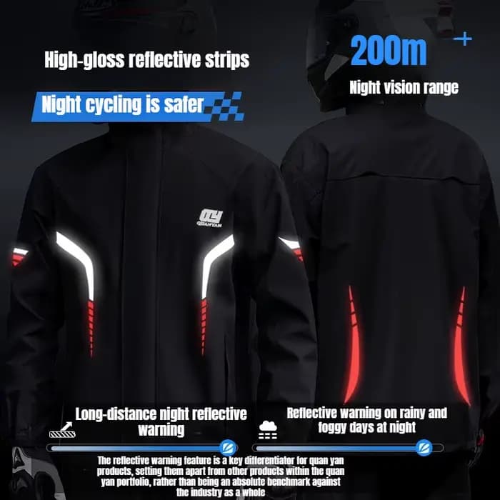 Combinaison de pluie pour moto