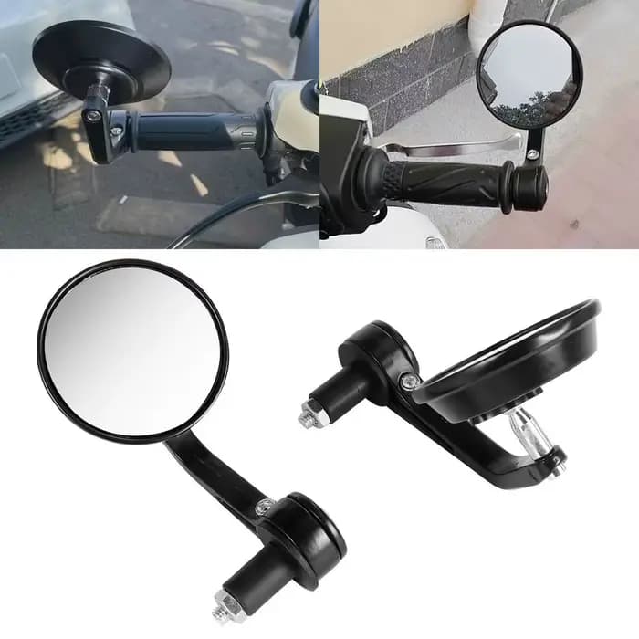 Accessoires de moto, rétroviseurs arrière ronds de 7/8 pouces pour Cafe Racer