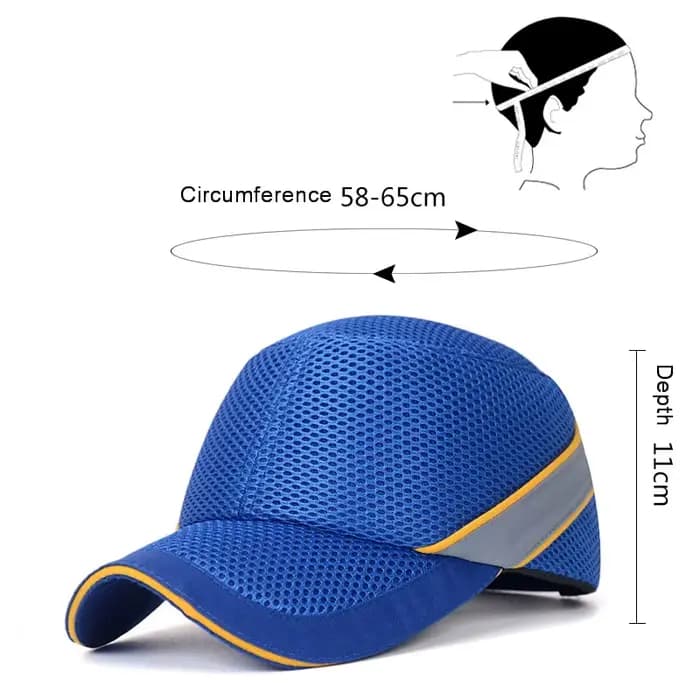 Casquette de sécurité au travail, coque intérieure en ABS dur, style chapeau de baseball, casque de protection pour le travail à domicile, protection de la tête de transport en usine