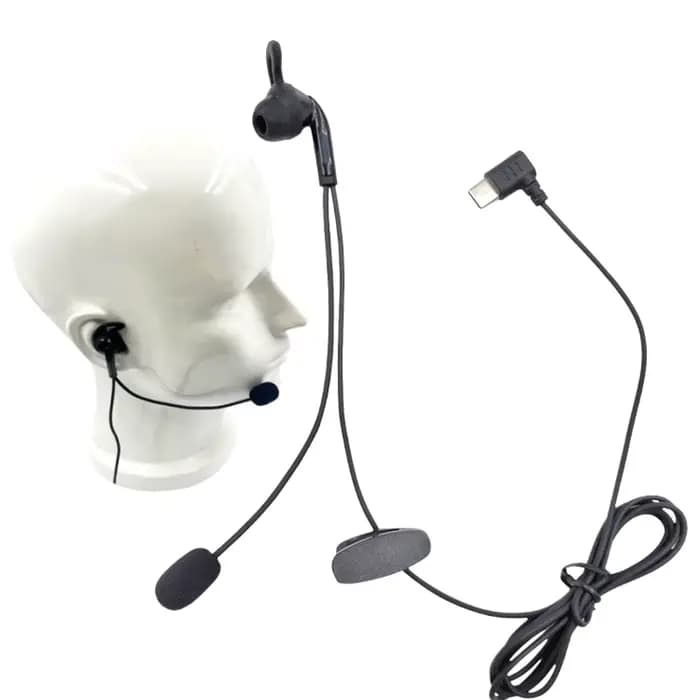 1 pièces pour V6 Pro V4C Plus Q8 F6 V7 juge oreille interphone casque type-c USB-C Interface arbitre écouteurs intra-auriculaires