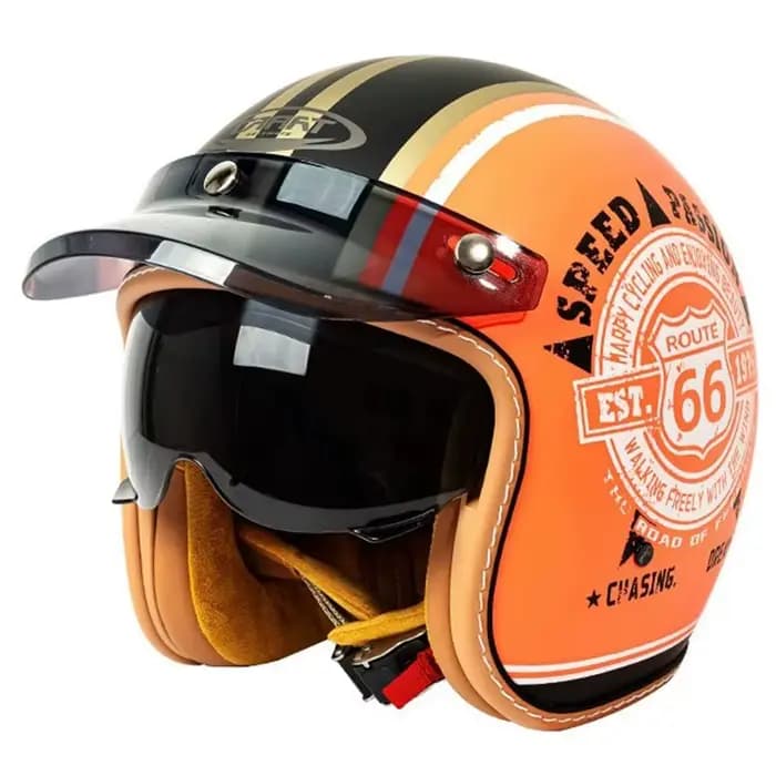 Hommes femmes Jet casque De Moto DOT approuvé