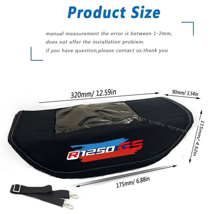Sac de rangement pour guidon de moto