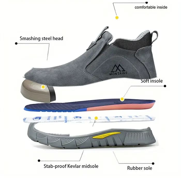 Bottes de sécurité pour soudeur électrique pour hommes