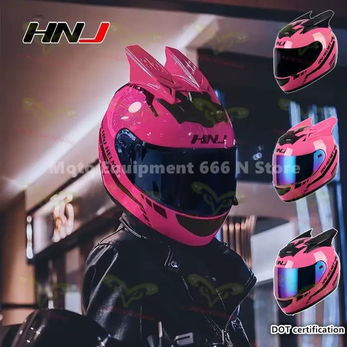 Casque de moto intégral pour homme et femme