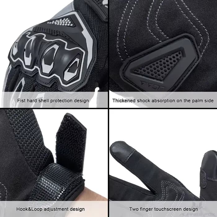 Gants de Moto à doigt complet