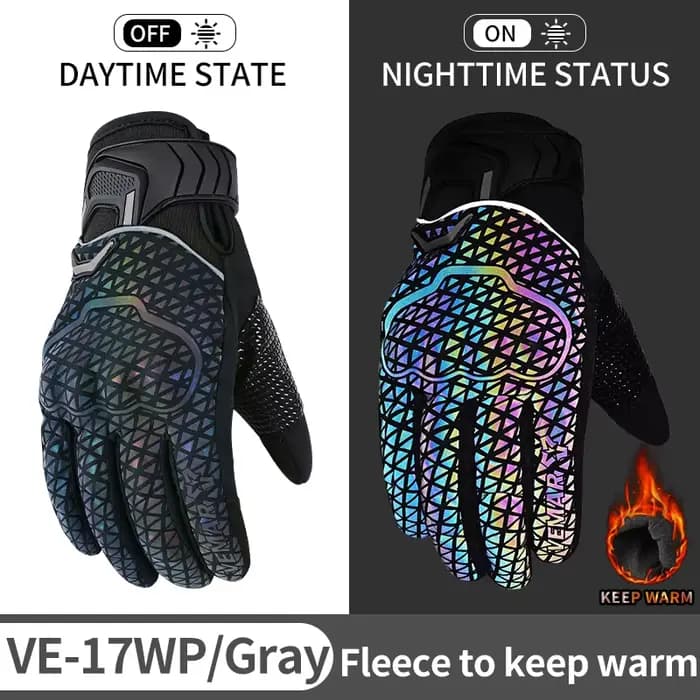 Gants de moto VEMAR, respirants pour l'été et imperméables pour l'hiver