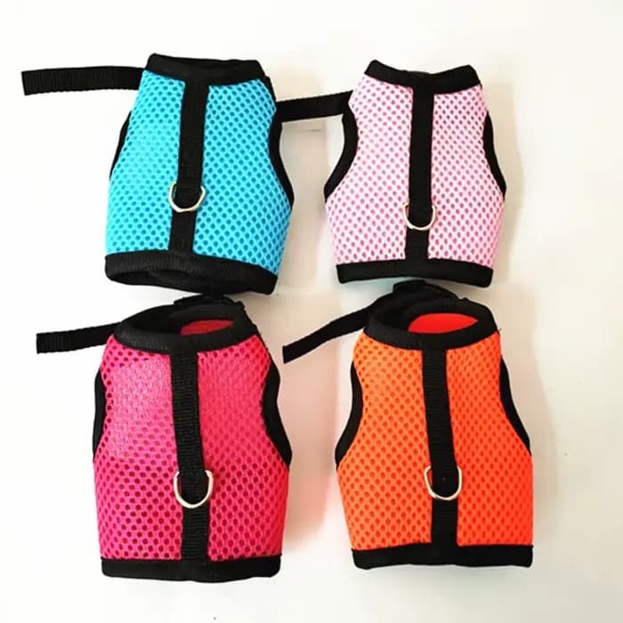 Ensemble d'accessoires pour animaux de compagnie HarNISSAN, maille souple, SFP avec laisse, petit animal, overd'inde, hamsters, lapin