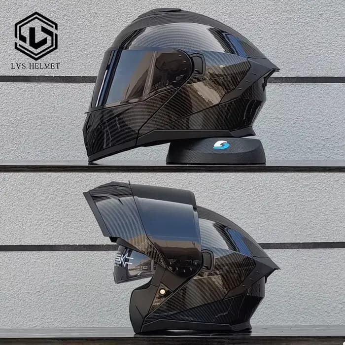 Dernier modèle de casque de moto modulaire à visière rabattable