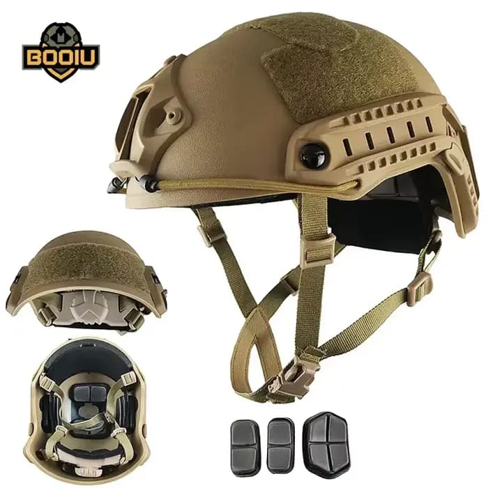 Casque tactique Airsoft BOOIU avec bouton réglable