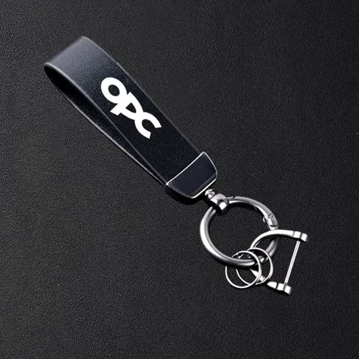 Porte-clés en cuir de voiture de haute qualité, accessoires en métal pour Opel OPC