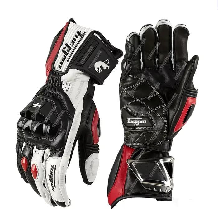 Gants de moto en cuir véritable