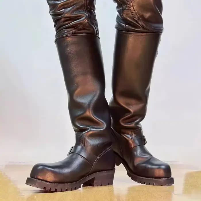 Bottes de moto rétro pour hommes