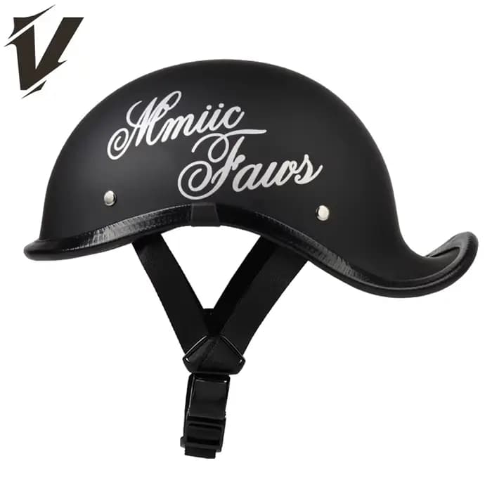 Casque de moto rétro personnalité demi-casque vélo électrique