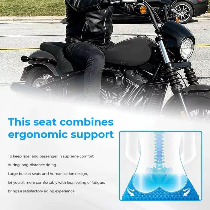 Siège de conducteur et de passager avant et arrière noir pour moto Harley Softail Street Bob FXBB 2018 2019 2020 2025 2026