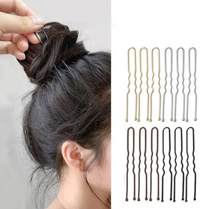 Accessoires pour cheveux, pinces à cheveux de 6cm, outils pour femmes, couleurs assorties, épingles à cheveux en forme de U pour coiffeurs professionnels