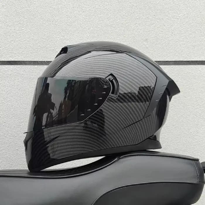 Casque intégral de moto en Fiber de carbone