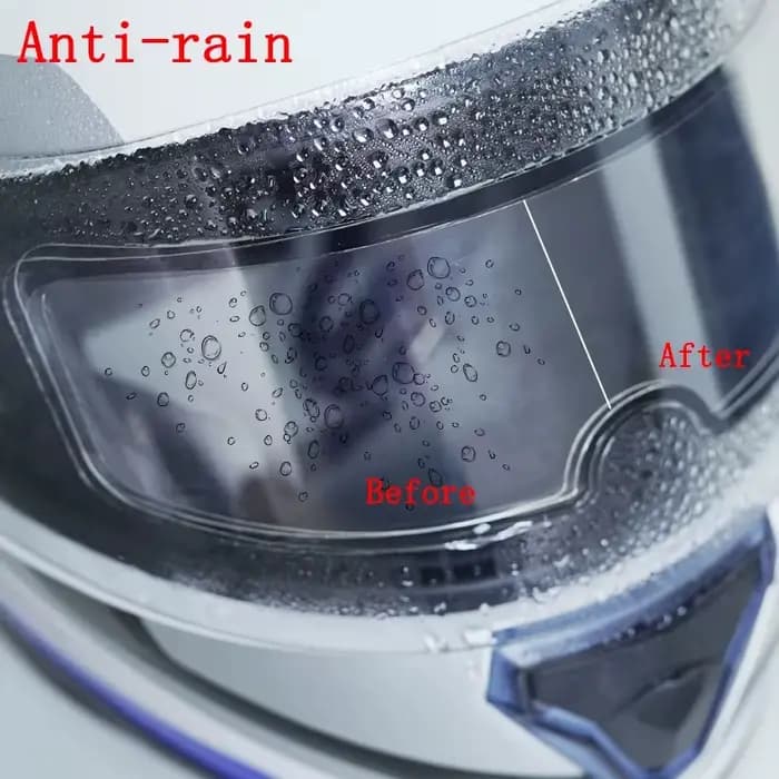 Film transparent Anti-pluie/Anti-buée pour casque de Moto