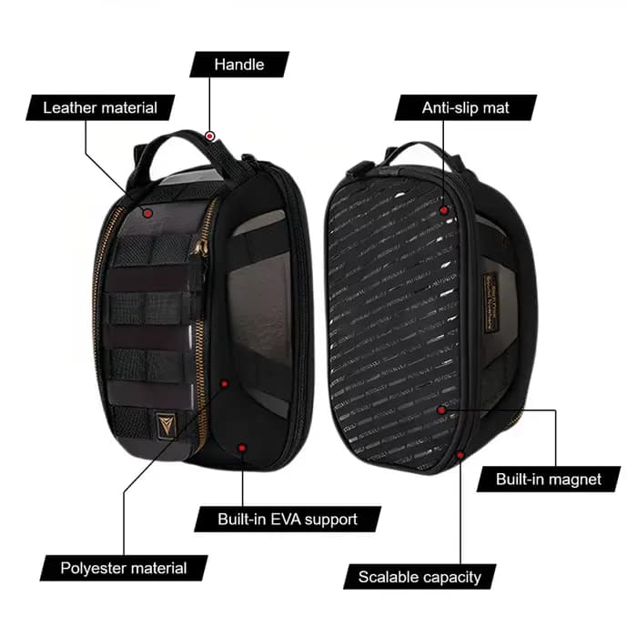 Sac de réservoir magnétique pour moto
