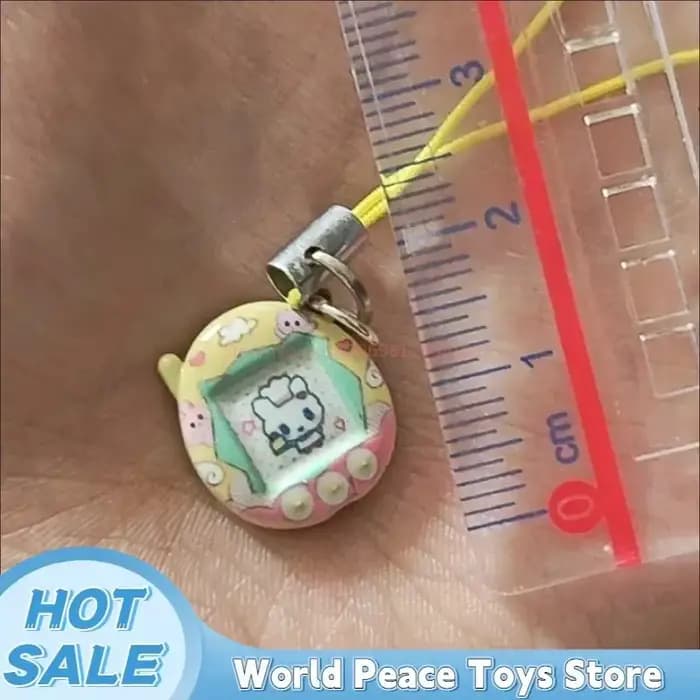 Porte-clés Tamagotchi miniature japonais Kawaii, pendentif pour sac, accessoire de collection pour clés, chaîne de coque de téléphone, décoration suspendue pour sac, cadeau