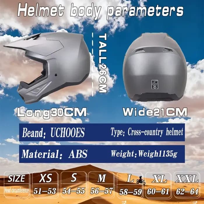 Casque tout-terrain pour moto 906