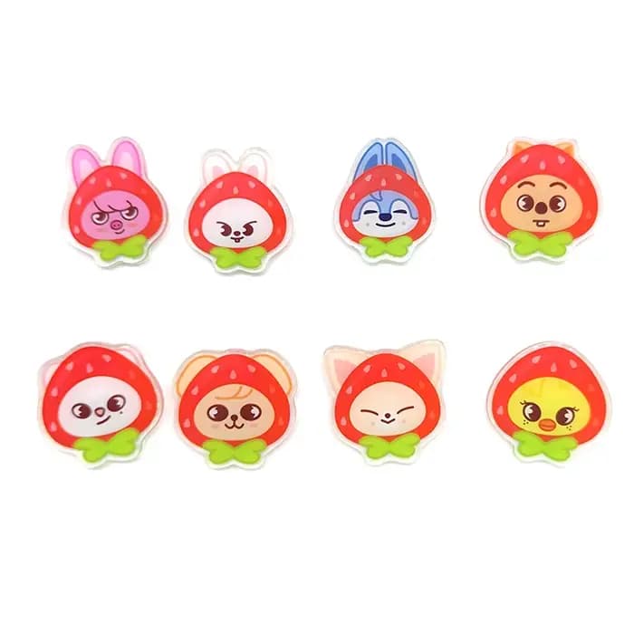 Broche en acrylique KPOP, accessoires mignons à la mode pour vêtements et sacs à dos, cadeaux pour fans, 8 pièces/ensemble