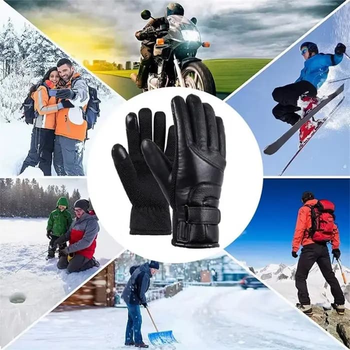Gants chauffants électriques d'hiver pour hommes