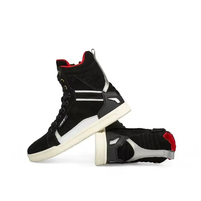 Bottes de moto pour homme en cuir microfibre