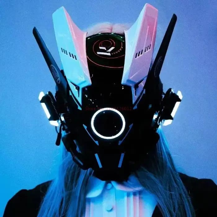 Casque Cyberpunk masque Shinobi Robot