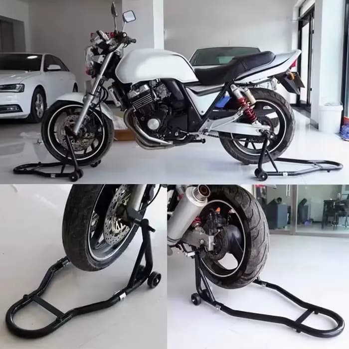 Support de roue avant et arrière pour moto