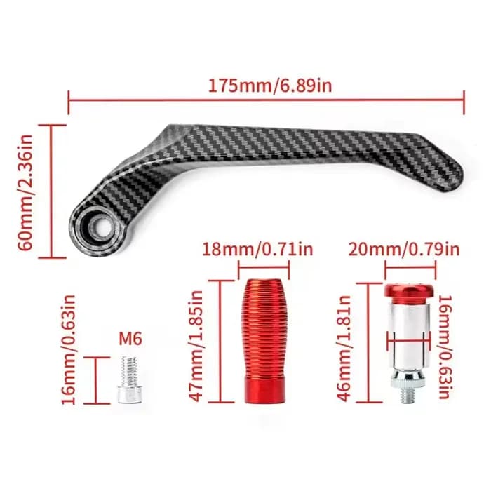 Accessoires pour Triumph Street Triple 765 RS R 765RS 765R 2019-2025 : Protection de poignée de guidon et de leviers de frein et d'embrayage pour moto