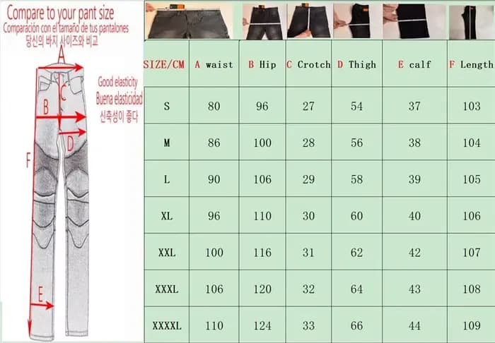Jean moto pantalons Motocicleta Hombre