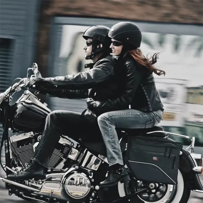 Sacs de selle de moto 26L en toile